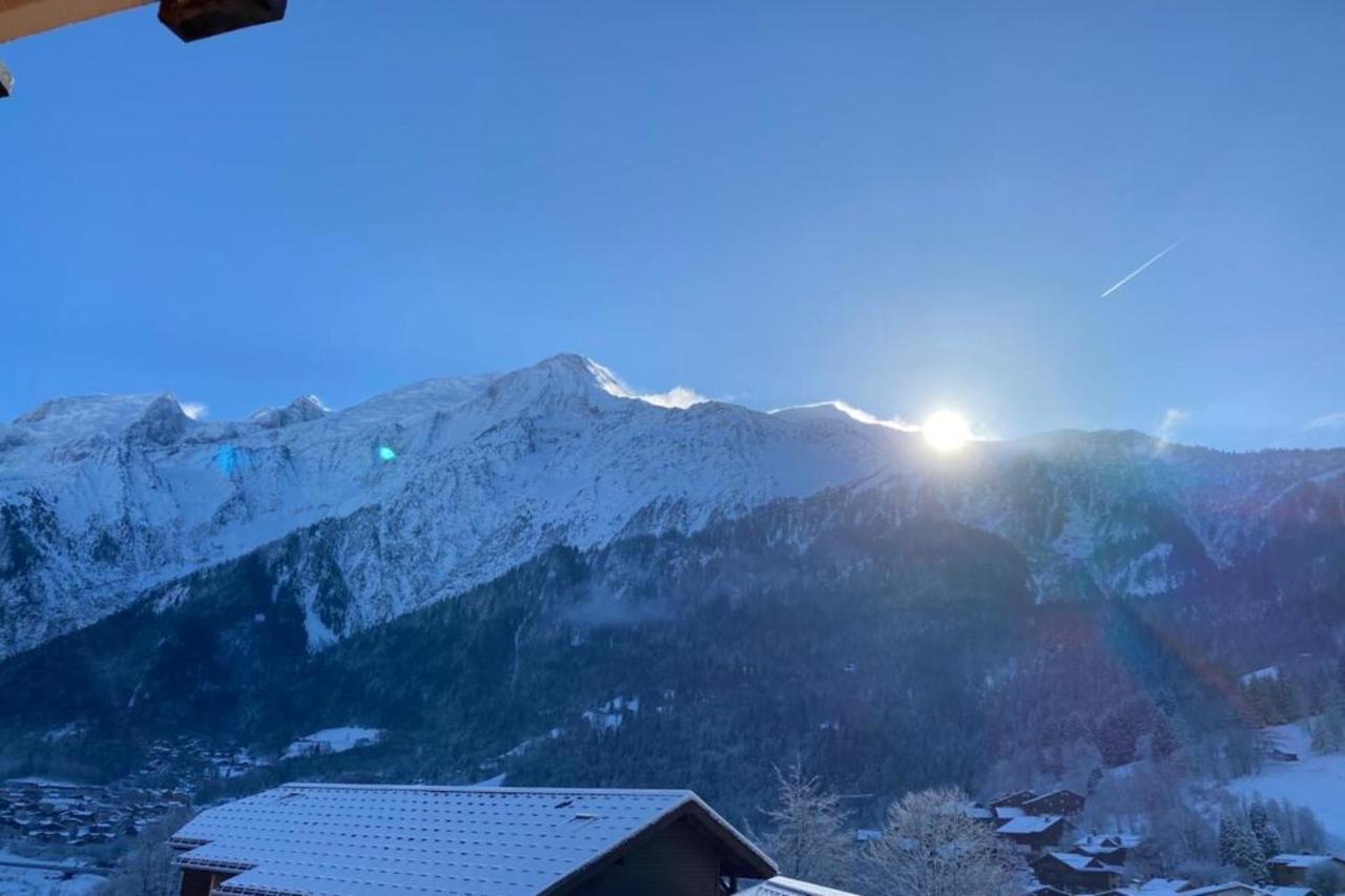 Vue Des "Chavants" Studio 20 M With Balcony Les Houches Luaran gambar